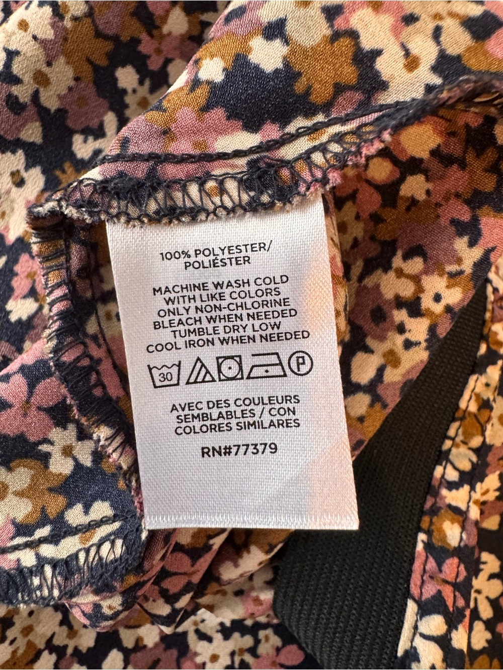 NWT Ann Taylor Factory Ditsy Floral Midi Slip Skirt Size L - Picture 5 of 5